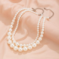 Thumbnail for Boho Chunky 2 Pieces Pearl Chain Necklace Set