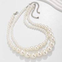 Thumbnail for Boho Chunky 2 Pieces Pearl Chain Necklace Set