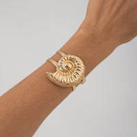 Thumbnail for Boho Chunky Conch Hollow Bangle Bracelet - ArtGalleryZen