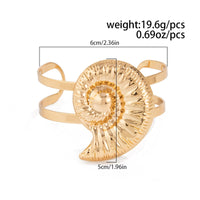 Thumbnail for Boho Chunky Conch Hollow Bangle Bracelet - ArtGalleryZen