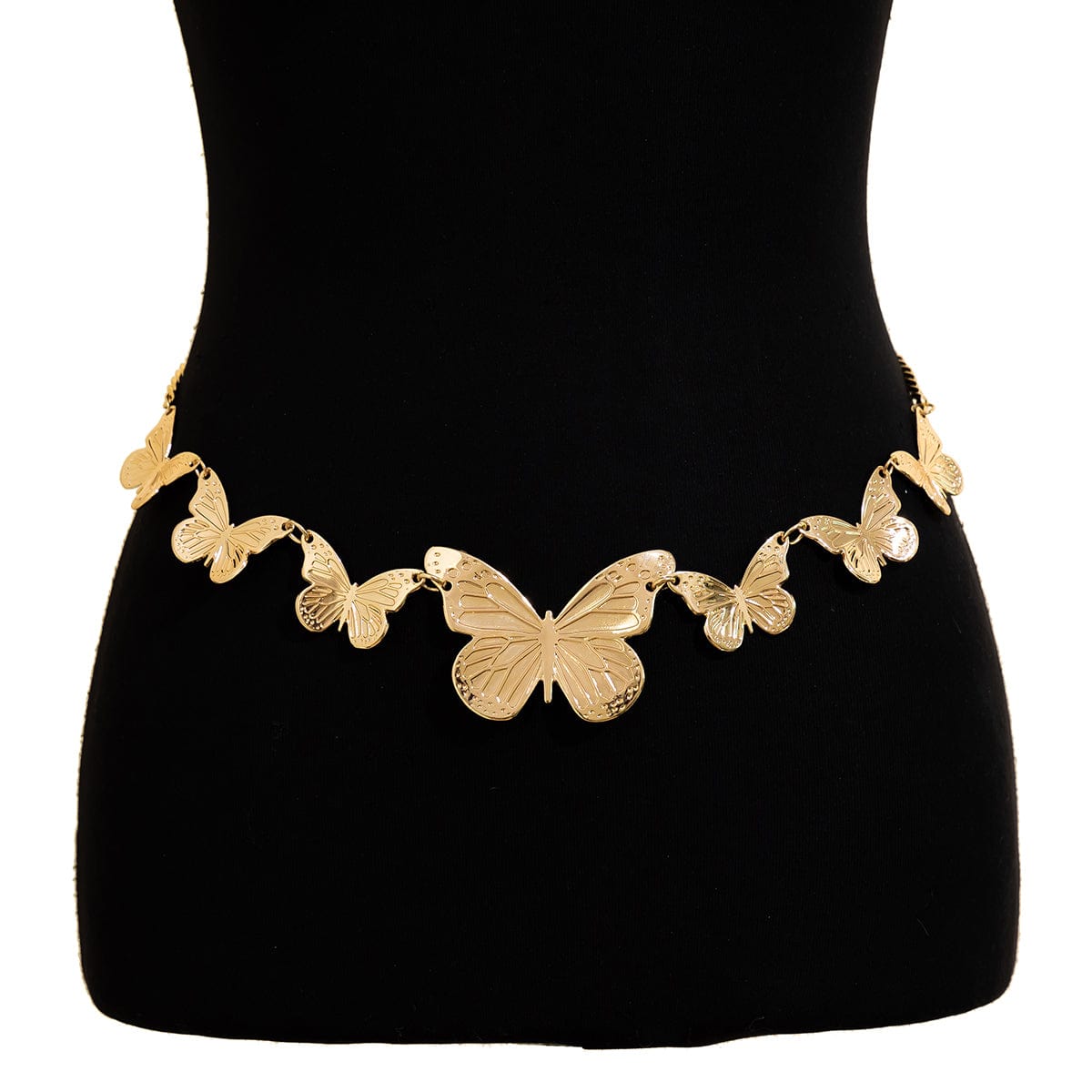 Boho Chunky Gold Silver Tone Butterfly Waist Chain