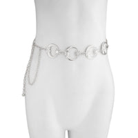 Thumbnail for Boho Chunky Gold Silver Tone Sun Moon Waist Chain - ArtGalleryZen