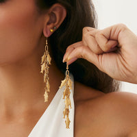 Thumbnail for Boho Chunky Goldfish Tassel Earrings - ArtGalleryZen