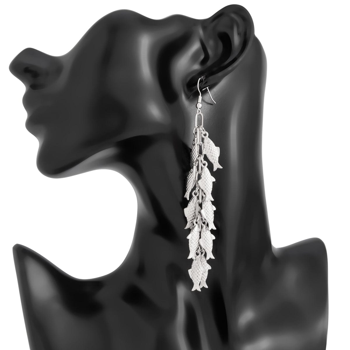 Boho Chunky Goldfish Tassel Earrings - ArtGalleryZen