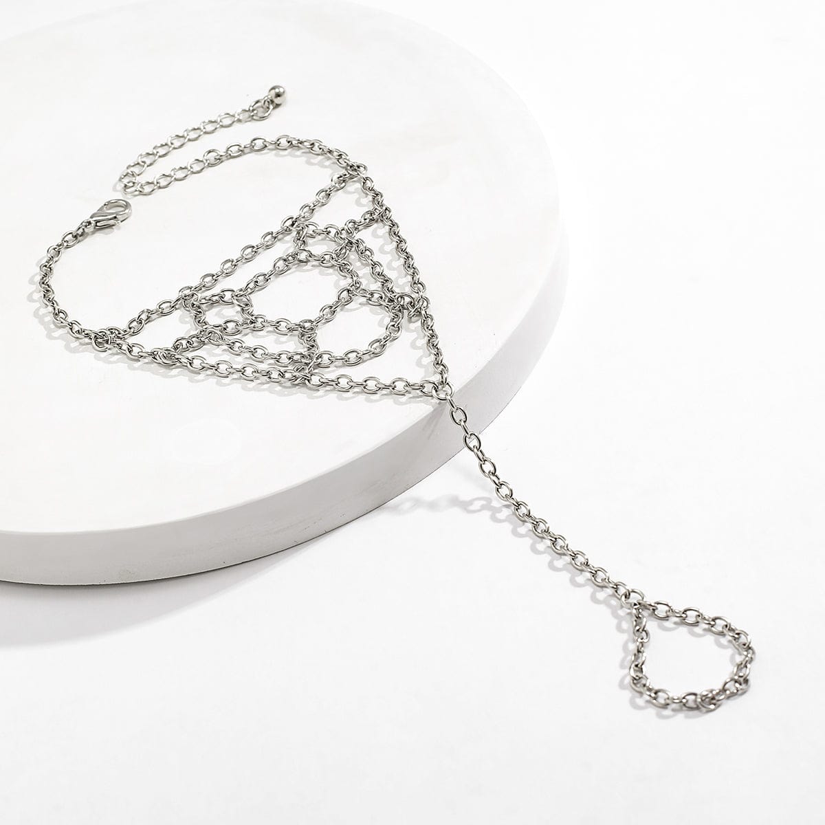 Boho Cobweb Finger Ring Chain Bracelet - ArtGalleryZen