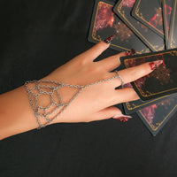 Thumbnail for Boho Cobweb Finger Ring Chain Bracelet - ArtGalleryZen