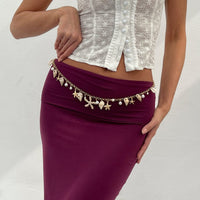 Thumbnail for Boho Conch Starfish Pearl Charm Waist Chain - ArtGalleryZen