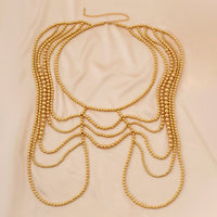 Thumbnail for Boho Dainty Layered Gold Silver Tone Pearl Waist Chain Body Chain