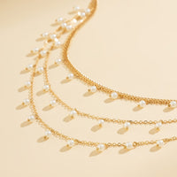 Thumbnail for Boho Dainty Layered Pearl Tassel Waist Chain - ArtGalleryZen