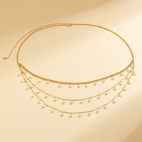 Thumbnail for Boho Dainty Layered Pearl Tassel Waist Chain - ArtGalleryZen