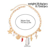 Thumbnail for Boho Enamel Chili Heart Irregular Pearl Pendant Necklace - ArtGalleryZen