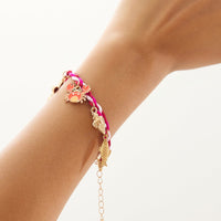 Thumbnail for Boho Enamel Crab Lobster Starfish Charm Braided String Bracelet - ArtGalleryZen