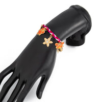 Thumbnail for Boho Enamel Crab Lobster Starfish Charm Braided String Bracelet - ArtGalleryZen