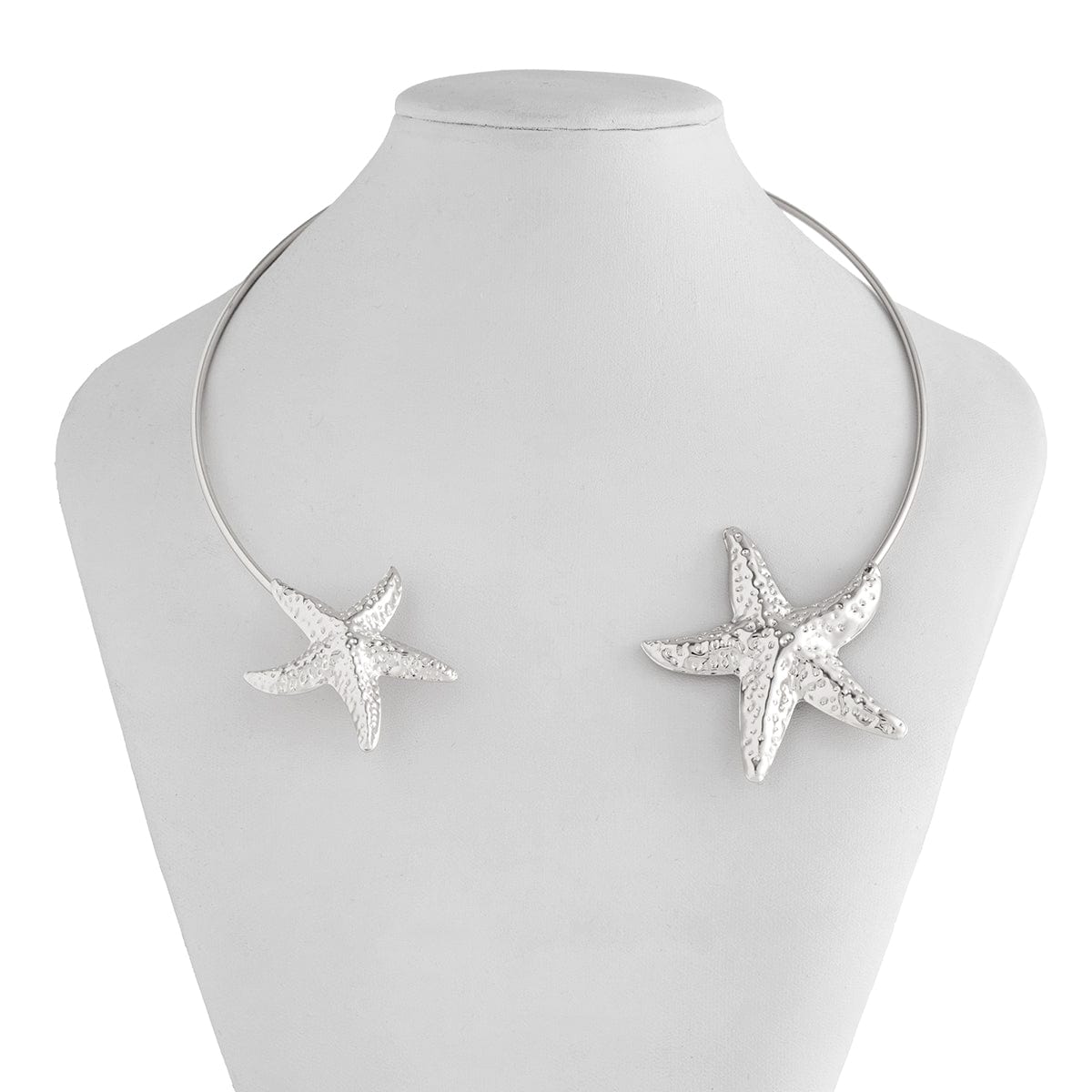 Boho Gold Silver Plated Starfish Collar Necklace - ArtGalleryZen