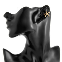 Thumbnail for Boho Gold Silver Plated Starfish Ear Cuff Earring - ArtGalleryZen