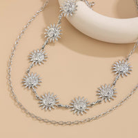 Thumbnail for Boho Gold Silver Plated Sun Moon Waist Chain - ArtGalleryZen