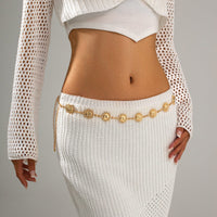 Thumbnail for Boho Gold Silver Plated Sun Moon Waist Chain - ArtGalleryZen