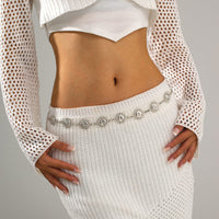 Thumbnail for Boho Gold Silver Plated Sun Moon Waist Chain - ArtGalleryZen