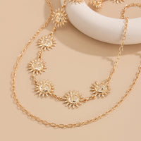 Thumbnail for Boho Gold Silver Plated Sun Moon Waist Chain