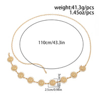 Thumbnail for Boho Gold Silver Plated Sun Moon Waist Chain