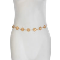 Thumbnail for Boho Gold Silver Plated Sun Moon Waist Chain