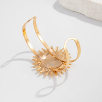Thumbnail for Boho Gold Silver Tone Sun Arm Cuff - ArtGalleryZen