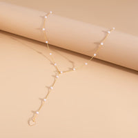 Thumbnail for Boho Heart Charm Pearl Waist Chain