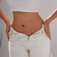 Thumbnail for Boho Heart Charm Pearl Waist Chain