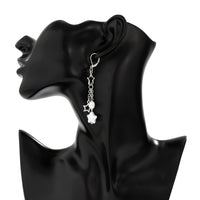 Thumbnail for Boho Hollow Star Pearl Tassel Earrings - ArtGalleryZen