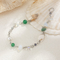 Thumbnail for Boho Irregular Crystal Stone Conch Pearl Chain Hair Braids Ring - ArtGalleryZen