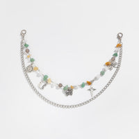 Thumbnail for Boho Layered Butterfly Sun Moon Star Charm Turquoise Stone Bag Chain - ArtGalleryZen