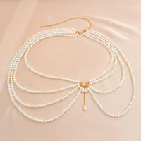 Thumbnail for Boho Layered Chunky Pearl Waist Chain - ArtGalleryZen