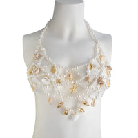 Thumbnail for Boho Layered Conch Starfish Pendant Pearl Waist Chain Body Chain Bra