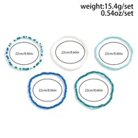 Thumbnail for Boho Layered Ocean Style Crystal Beaded Stackable Anklet Set - ArtGalleryZen