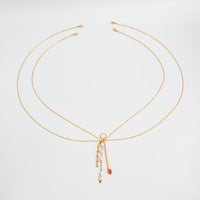 Thumbnail for Boho Layered Pearl Crystal Stone Tassel Bikini Body Chain - ArtGalleryZen