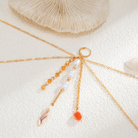 Thumbnail for Boho Layered Pearl Crystal Stone Tassel Bikini Body Chain - ArtGalleryZen