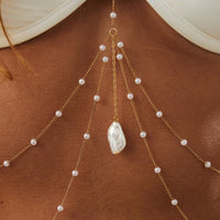 Thumbnail for Boho Layered Pearl Pendant Bikini Body Chain - ArtGalleryZen