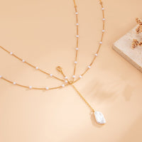 Thumbnail for Boho Layered Pearl Pendant Bikini Body Chain - ArtGalleryZen