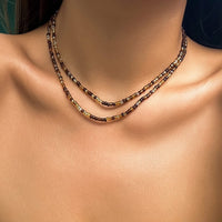 Thumbnail for Boho Layered Seed Bead Necklace Set - ArtGalleryZen