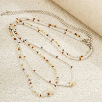 Thumbnail for Boho Layered Starfish Turtle Crystal Seed Beaded Belly Chain Set - ArtGalleryZen