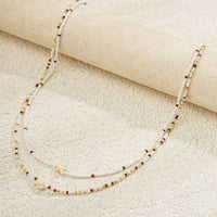 Thumbnail for Boho Layered Starfish Turtle Crystal Seed Beaded Belly Chain Set - ArtGalleryZen