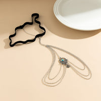 Thumbnail for Boho Layered Turquoise Relief Pattern Charm Elastic Thigh Leg Chain - ArtGalleryZen