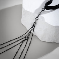 Thumbnail for Boho Layering Rhinestone Inlaid Elastic Saturn Thigh Leg Chain - ArtGalleryZen