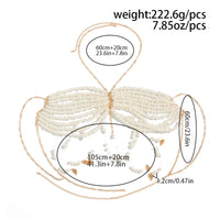 Thumbnail for Boho Metallic Feather Tassel Pearl Beaded Lingerie Halter Top Backless Bra - ArtGalleryZen