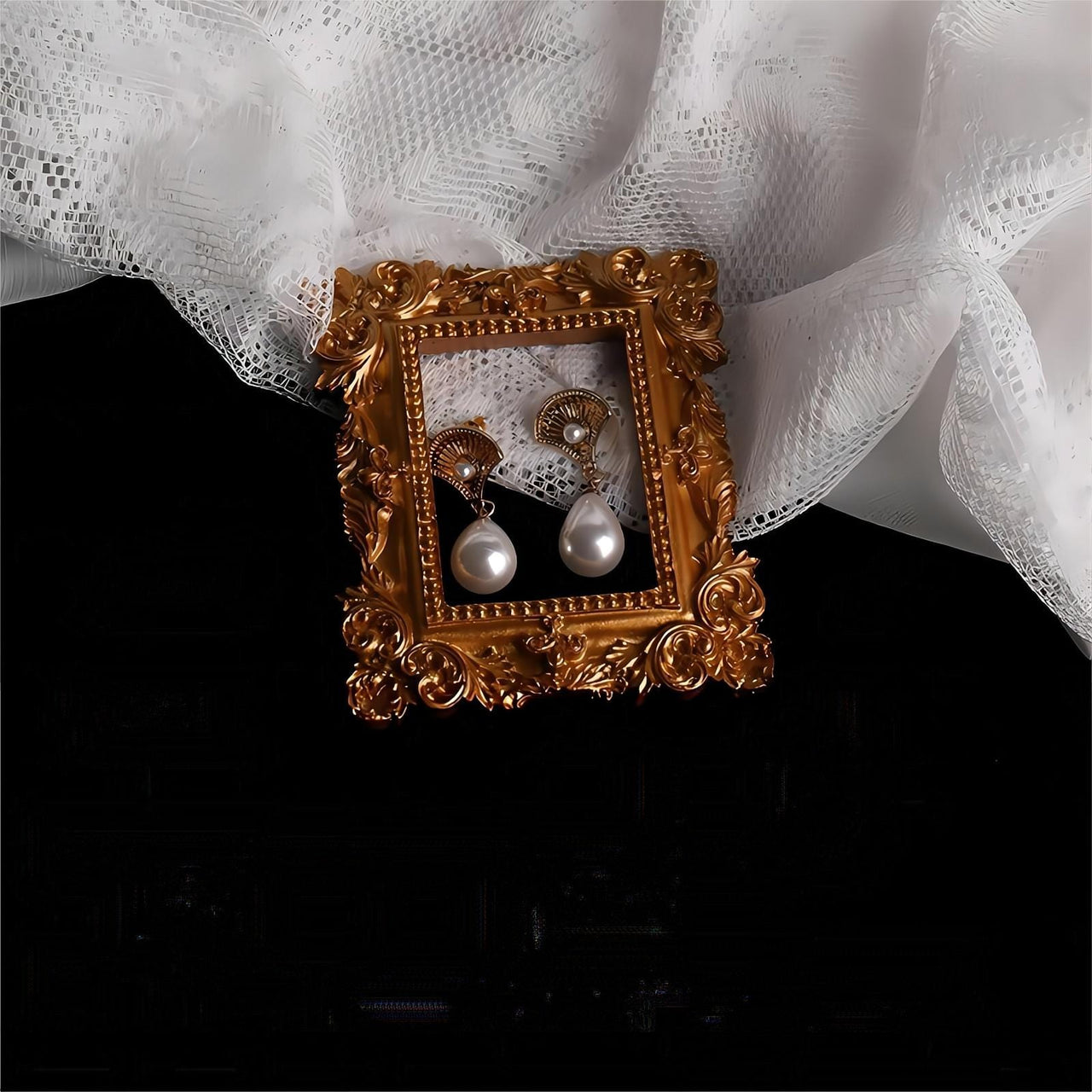 Boho Metallic Shell Dangle Pearl Earrings - ArtGalleryZen