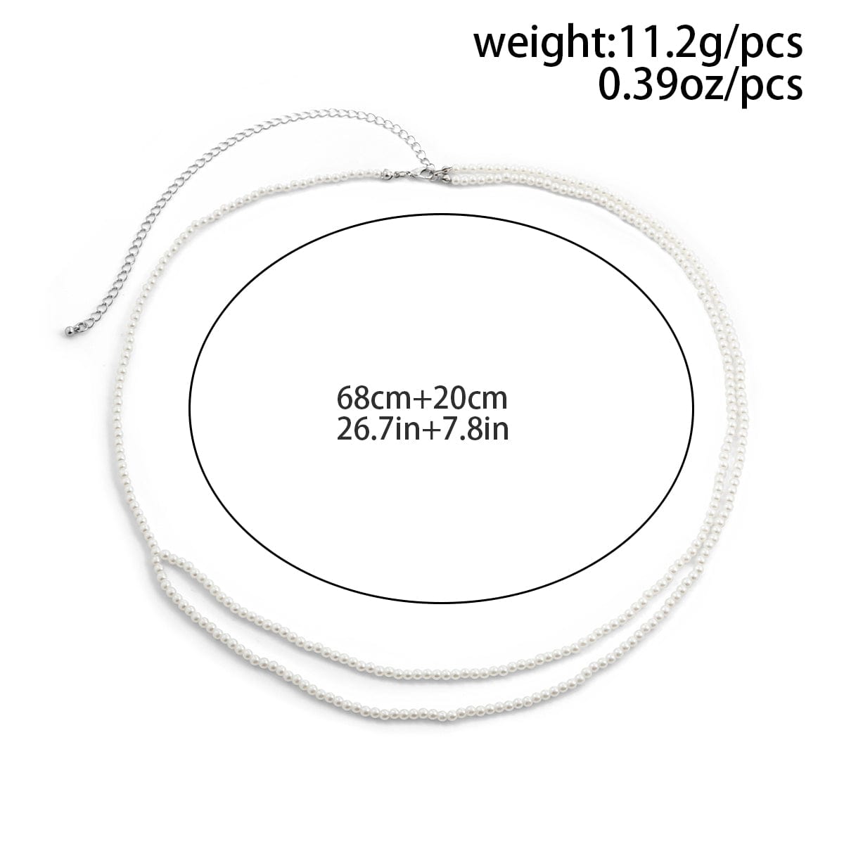 Boho Minimalist Layered Pearl Waist Chain - ArtGalleryZen