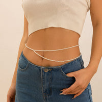 Thumbnail for Boho Minimalist Layered Pearl Waist Chain