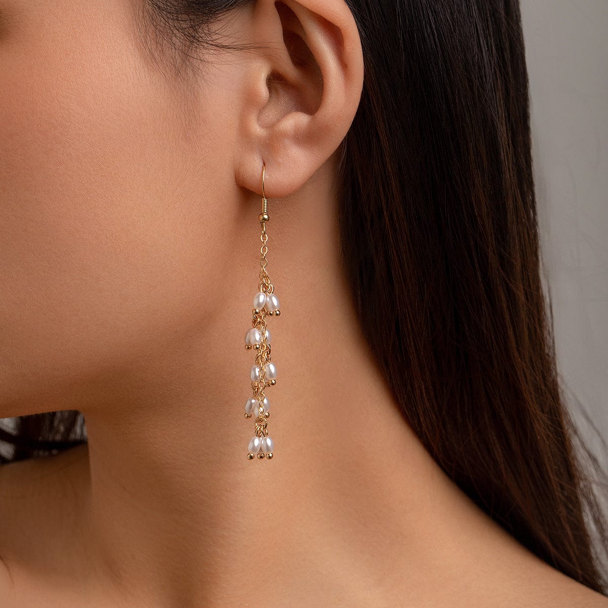 Boho Newly Dangling Pearl Tassel Earrings - ArtGalleryZen