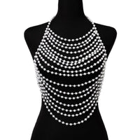 Thumbnail for Boho Pearl Beaded Lingerie Halter Top Backless Bra