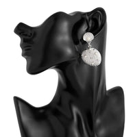 Thumbnail for Boho Pearl Inlaid Shell Dangle Earrings